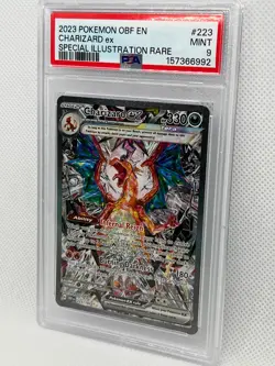 2023 POKEMON OBSIDIAN FLAMES SPECIAL ILLUSTRATION RARE #223 CHARIZARD EX PSA 9 - Image 4
