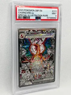 2023 POKEMON OBSIDIAN FLAMES SPECIAL ILLUSTRATION RARE #223 CHARIZARD EX PSA 9 - Image 5