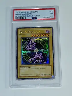 2002 Dark Magician DDS-002 Promo Secret Rare Yugioh PSA 7. Dark Duel Stories NM - Image 1