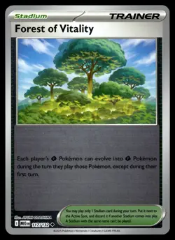 Forest of Vitality 188/217 Uncommon Ascended Heroes Pokemon Reverse Holo NM - Image 1