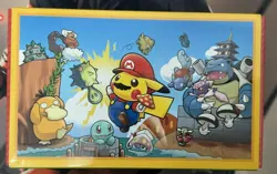 Opened Japanese Pokemon Mario Pikachu Box & Deck Box Pokemon Center Card Sleeves - Image 4