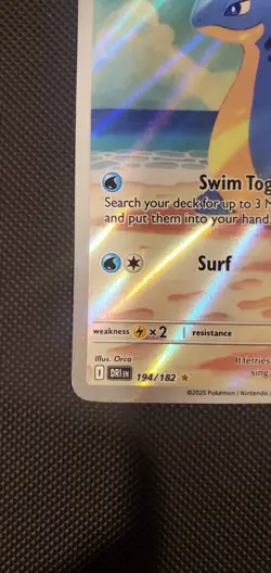 Misty's Lapras 194/182 Pokemon TCG Sv10: Destined Rivals Illustration Rare Holo - Image 5
