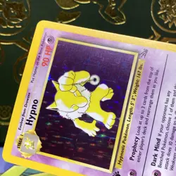 Pokemon 1999 Hypno Fossil Holo Rare Card 1st Edition 8/62 NM - Image 3