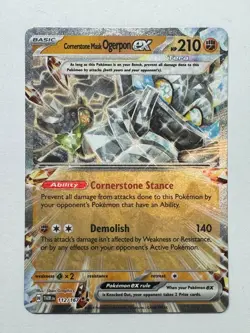 Pokemon TCG - Cornerstone Mask Ogerpon ex - Twilight Masquerade 112/167 Holo - Image 1