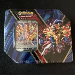 Pokemon TCG Galar Legend Zamazenta V Tin 2020 Thin w/ 5 Packs New Sealed - Image 1