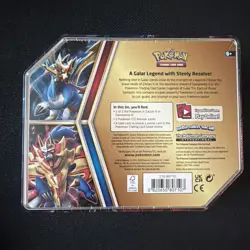 Pokemon TCG Galar Legend Zamazenta V Tin 2020 Thin w/ 5 Packs New Sealed - Image 2