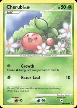 Cherubi 96/147 Common Supreme Victors Pokemon Lightly Played - Image 1