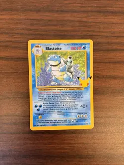 Pokemon Card Blastoise 2/102 Celebrations: Classic Collection Holo Rare M/NM - Image 1