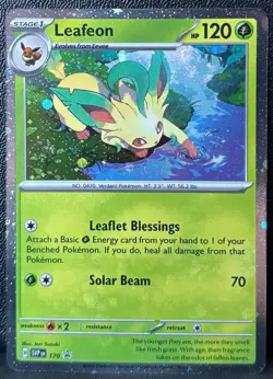 Leafeon (Cosmos Holo) 170 Holo Promo Scarlet & Violet Promo Pokemon 1 SWIRL NM - Image 1