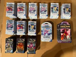 Disney Lorcana Lot Of Booster Packs-Winterspell, Whispers, Rise Of The Floodborn - Image 1