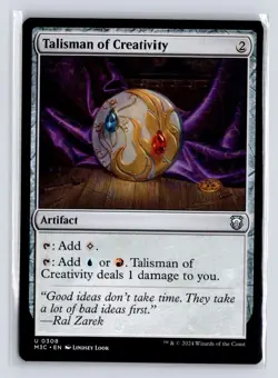 Talisman of Creativity 308 Regular Commander: Modern Horizons 3 MTG NM - Image 1