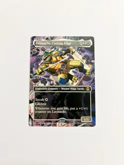 Leonardo, Cutting Edge (Borderless) - MTG - Teenage Mutant Ninja Turtles - Image 1