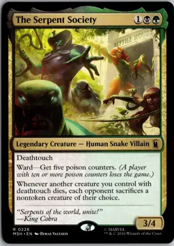 The Serpent Society 226 Rare Marvel Super Heroes Magic: The Gathering Near Mint - Image 1