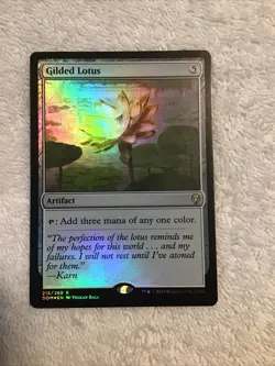 magic the gathering - Gilded Lotus - Foil - Dominaria R 215 - Image 1