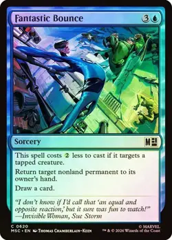 NM Foil Fantastic Bounce, MTG, Super Heroes, Magic the Gathering, 620 - Image 1