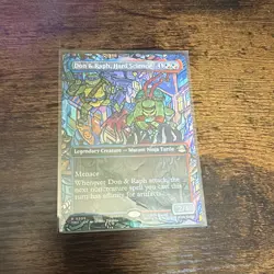 Don & Raph, Hard Science 0205 MTG TMNT Regular Borderless Alt Art - Image 1