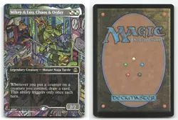 Mikey & Leo, Chaos & Order (Borderless) 0200 TMNT NM/M MTG - Image 3