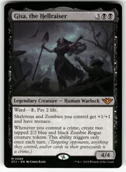 Gisa, the Hellraiser 89 Outlaws of Thunder Junction Magic: The Gathering Foil NM - Image 1