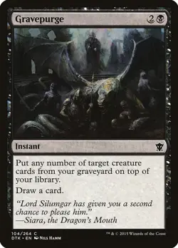 NM - Gravepurge [DTK - 104] Dragons of Tarkir - Image 1