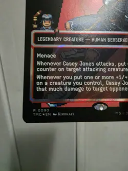 Magic: The Gathering Casey Jones, Back Alley Brute 0090 Rare Foil Full Art - Image 5