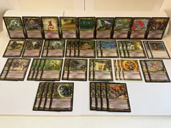 Lot of 47 MTG Magic the Gathering Zebra Unicorn Troll *Green/White* Forest/Plain - Image 1