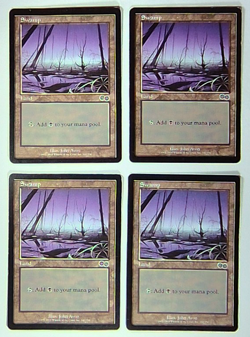 Swamp (340/350) x4 Playset MTG Urzas Saga LP - Image 1