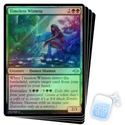 FOIL TIMELESS WITNESS X4 Modern Horizons 2 Magic MTG MINT CARD - Image 1