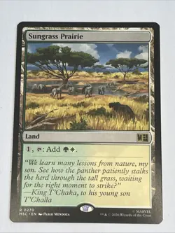 x1 Sungrass Prairie R MTG Commander: Marvel Super Heroes M/NM, English - Image 1