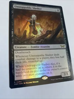 MTG Unstoppable Slasher (0294) - Foil, NM, English Duskmourn: House of Horror - Image 2