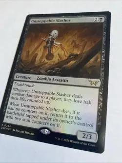 MTG Unstoppable Slasher (0294) - Foil, NM, English Duskmourn: House of Horror - Image 3