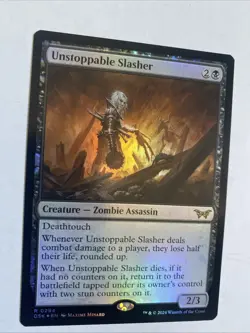 MTG Unstoppable Slasher (0294) - Foil, NM, English Duskmourn: House of Horror - Image 4