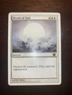 MTG MP Wrath Of God Eighth 8th Edition White Sorcery EDH Commander Vintage Legac - Image 1