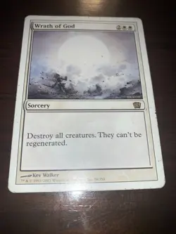MTG MP Wrath Of God Eighth 8th Edition White Sorcery EDH Commander Vintage Legac - Image 4