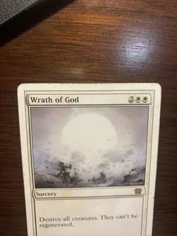 MTG MP Wrath Of God Eighth 8th Edition White Sorcery EDH Commander Vintage Legac - Image 5