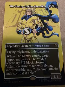 The Sentry, Golden Guardian - Foil Borderless Foil - Marvel - Mtg - Image 1