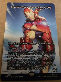 Iron Man, Titan of Innovation - (Borderless) Marvel - Regular - Mtg - Image 1