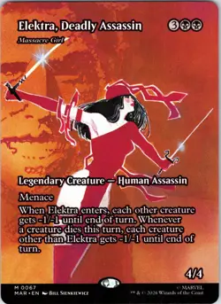 Elektra, Deadly Assassin (Borderless) 67 Marvel Universe Eternal-Legal NM - Image 1