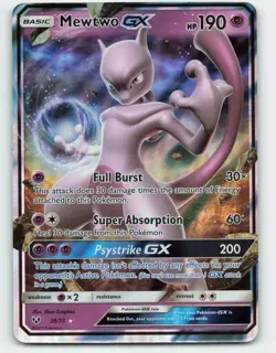Mewtwo GX Ultra Rare 39/73 SM Shining Legends Pokemon TCG - MINT - Image 1