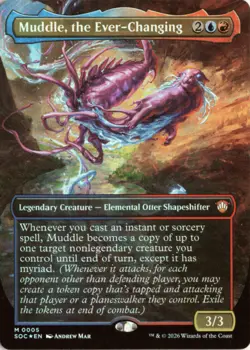 Muddle, the Ever-Changing (Borderless) FOIL 5 SOC: Secrets of Strixhaven NM - Image 1