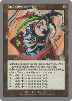 ** Jack-in-the-Mox - Unglued (UGL) ** [NM] MTG Rare Great Cube Card Authentic - Image 1
