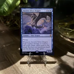 NM MTG Ancient Silver Dragon #56 Regular Mythic Elder Dragon - CLB EN - Image 1