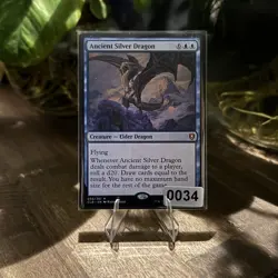 NM MTG Ancient Silver Dragon #56 Regular Mythic Elder Dragon - CLB EN - Image 3