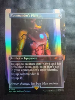 Commander's Plate (1733) (Rainbow Foil) Secret Lair Drop Foil - Image 1