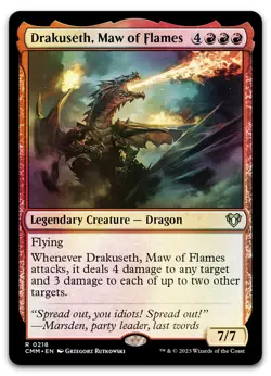 Drakuseth, Maw of Flames #218 (Foil) (NM) Commander Masters CMM Magic MTG - Image 1
