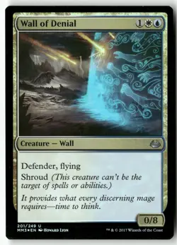Wall of Denial 201 Modern Masters 2017 Uncommon Foil NM - Image 1