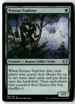 Veteran Explorer 186 Double Masters Uncommon Foil NM - Image 1