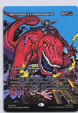 Ravenous Tyrannosaurus (Borderless) Marvel Universe Eternal-Legal Foil - Image 1