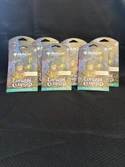 Magic The Gathering Lorwyn Eclipsed Sleeved Play Boosters Lot of 7 **NEW** - Image 1