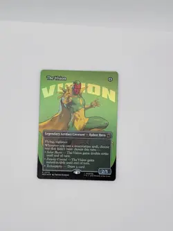 MTG The Vision (Borderless) FOIL - 0379 - Marvel Super Heroes (MSH) - Image 1