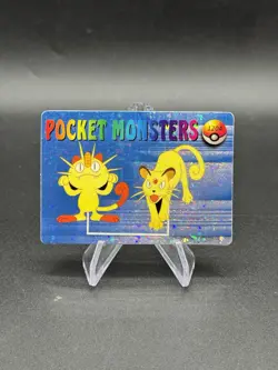 Meowth Persian Holo Pokemon Vintage Pocket Monsters Vending Prism Sticker 1204 - Image 1